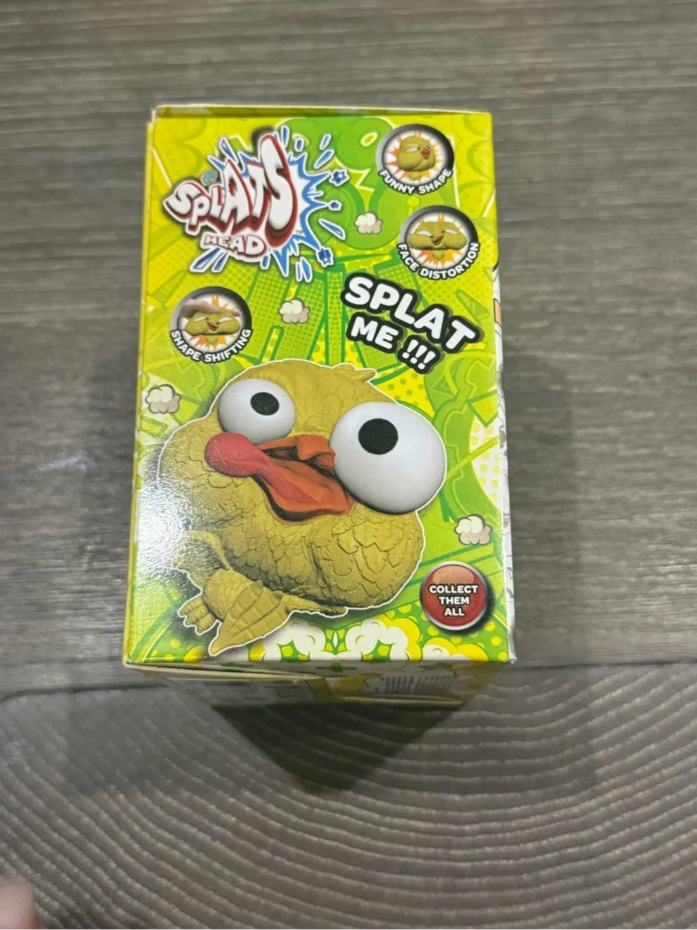 NWT Splat Head Yellow Chick Squishy Toy -